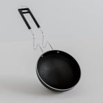 Add2Cart Pre-Seasoned Tadka Pan, Compatible With Gas | Toxin-Free, Chemical Coating-Free, 100% Pure (Black Stainless Steel, 400Ml)
