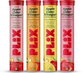 The Plant Fix Plix ACV Apple Cider Vinegar Effervescent Tablets For Weight Management(4 x 15 Tablets)