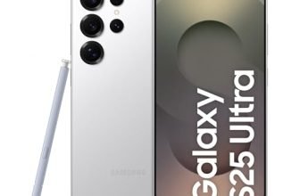 Samsung Galaxy S25 Ultra 5G AI Smartphone (Titanium Whitesilver, 12GB RAM, 256GB Storage), 200MP Camera, S Pen Included, Long Battery Life