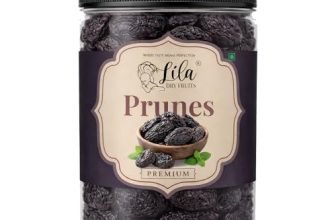 Lila Dry Fruits Premium Prunes 500 Gms Dried Plums | Naturally Sweet Pruune Soft & Juicy Dried Fruit Snack | High Fibre Healthy Snack For Daily Nutrition, Baking & Smoothies Perfect For Gifting