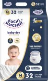 KUCHI KUCHHI Baby Diapers M-32 | Breathable, Soft & Leak-Proof | Comfortable Fit for Babies – M(32 Pieces)