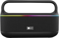 Iball Dhun, 5Hrs Playback, Dual Drivers, Dual Eq,Powerful Bass, Tws, Rgb, Type-C 50 W Bluetooth Party Speaker(Black, Stereo Channel)