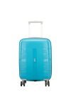 VIP Voyager Pro Ultra Strong Polypropylene Hard Sided Cabin Luggage Spinner Dual Wheels with Ergonomic Grip Handle (Cabin, 55cm, Blue)