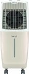 Havells Kalt 24L Personal Air Cooler For Home | Powerful Air Delivery | Low Noise, Knob Panel | Everlast Pump | 4 Way Air Deflection | High Density Honeycomb Pads | Heavy Duty (White/Champagne Gold)