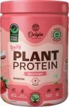 Origin Nutrition NaturalProtein with 25g/Serving, Muscle Gain and Recovery ,Third-Party Certified Plant-Based Protein(290 g, Strawberry Delight)