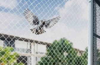 BENAVJI Bird Net for Balconies | Pigeon Net Anti Bird and Monkey Heavy Duty UV Stabilized HDPE Mesh with Installation kit White Color Size 4FTX6FT