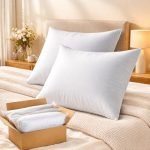 Bsb Home Decorative Throw Pillows For Sofa & Bed, Soft & Fluffy Plush Microfibre Filled Pillows For Couch, Bedroom & Living Room – White, Pack Of 2, 16 X 24 Inches (40 X 60 Cm)