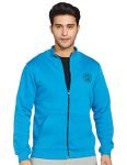 Amazon Brand – Symbol Men’s Cotton Blend High Neck Regular Fit Sweatshirt(AW18MNSSW47_Med Blue_M_Med Blue_Medium)