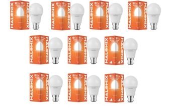 Halonix 10W B22 Led Cool Day Light Bulb, Pack Of 10