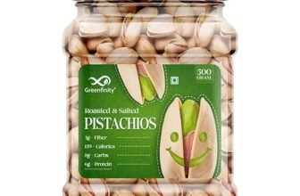 Greenfinity Fresh Whole Roasted Salted Pistachios | Salted Pista With Shell – Jar Pack – 500 Gram