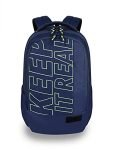 Gear Keep It Real 32 Ltrs Nblue Fl Green School Standard Backpack (Kbpkprelg0503)