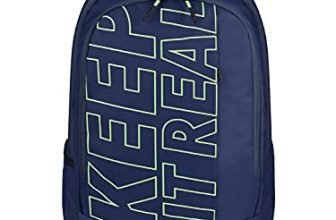 Gear Keep It Real 32 Ltrs Nblue Fl Green School Standard Backpack (Kbpkprelg0503)
