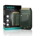 Vgr V-353 Professional Electric Ultra Thin Shaver Rechargeable Razor For Face Care Beard Trimmer Reciprocating Blade With Usb Travel Shaver, Men’S Electric Razor – (Green)