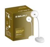 Bajaj Softlite Led Multi-Cct 3 In 1 Color Modes Table Lamp | 360 Degree Rotating Head | Feather Touch Operation | 1 Year – Warranty | Upto 4 Hours Backup Time (Pack Of 1, White)