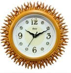 Matiz Analog 30 cm X 30 cm Wall Clock | Brown | with Glass | Standard| 327 Light Brown