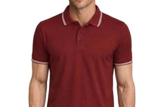 Awg All Weather Gear Rich Cotton Polo T-Shirt | Half Sleeve Classic Fit | Soft Breathable Solid Tee | Casual & Office Wear | Comfortable Everyday Cotton Polo | Mens Tshirts