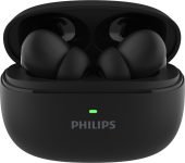 Philips Tat1150Bk Earbuds With Anc/Enc, 55H Playtime, 13Mm Drivers, Ipx5 Proof, Bt V5.3 Bluetooth(Deep Black, True Wireless)