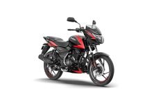Bajaj Pulsar 125 Disc Carbon Graphics Motorcycle, Split Seat, Ebony Black Racing Red, Booking for Ex-Showroom Price
