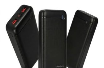 Nextech Hercules PDQC 22.5W Power Bank 20000mah Fast Charging | Triple Output (PD+2USB) & Dual Input (Type-C+Micro USB) | BIS Certified | Li-Polymer | Multi-Layer Protection | 20000 mah powerbank