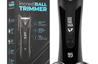 Beardo incrediBALL Trimmer for Men | Ball Trimmer for Men with Skin Safe Tech | No Nicks with Ceramic Blades | Shower friendly IPX5 Water resistant | LED display, LED torch, Dock | Use as per directions | Intimate grooming tool for private parts | Body groomer