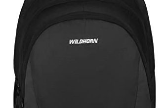 WildHorn Laptop Backpack for Men/Women I 34 L Capacity I Waterproof I Fits upto 15.6 inch Laptop (BLACK&GREY6)