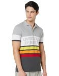 United Colors Of Benetton Men’S Cotton Regular Fit Polo Shirt Medium (24P3076J4242I_ Grey)