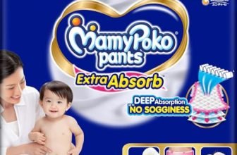 MamyPoko Pants Extra Absorb Baby Diapers, Large (L size) | 9-14 kg | 128 Count |Deep Sleep Diapers| Soft gentle fit |Deep Absorbent Crisscross | skin friendly with coconut oil | (64 count, Pack of 2)