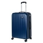 Luggero – Classic Light-Weight & Durable Polycarbonate DEEP Blue Unisex Hard Luggage| Small- 51cm |8 Smooth Spinner TPV Wheels Outer Combi Lock |Trolley Bag