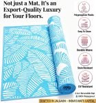 IENARA PP (Polypropylene), Plastic Chatai Mat(Blue, White, Sky Blue, Medium)