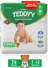 TEDDYY Easy Diaper Pants with Rash Protection and 3x Faster absorption Technology – M(74 Pieces)