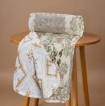 Bsb Home All-Season Ac Dohar For Single Bed | 100% Microfiber | Lightweight Breathable Reversible 2 Layer Dohar Blanket For Summer & Air-Conditioned Rooms – Floral Prints, White And Green
