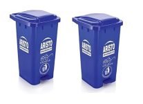 Aristo Plastic Pedal Garbage Waste Dustbin 70 Ltr Blue & Blue