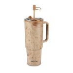 Milton Puris 1200 Plastic Water Tumbler | 2-In1 Lid Sip Or Gulp | Crystal Clear Bpa Free-Food Grade | Sturdy Handle | Large Travel Mug For Gym, Office & Outdoor Use, 1200 Ml, Coffee Brown