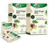 Zandu Tulsi Ginger Mint Herbal Infusion, A Herbal Tea Enriched With Ayurvedic Ingredients (Pack Of 25 Tea Bags X 2)