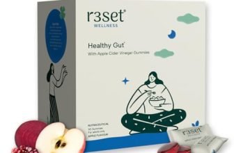 R3SET Apple Cider Vinegar Gummies | Daily Support for Weight Gain, Bloating, Poor Digestion & High Blood Sugar | No Harsh Vinegar Taste | ACV with Beetroot, Pomegranate Extract & Folate – 30 Gummies