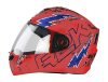 Steelbird Sba-1 R2K Live Isi Certified Full Face Graphic Helmet (Medium 580 Mm, Glossy Fluo Watermelon/Blue With Clear Visor)