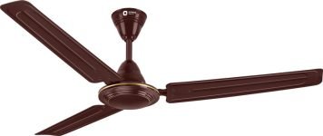Orient Electric Ujala Air | Rust Resistant | Heavy Motor | Bee-1 Star Rated | Superior Air Flow With 2 Year Warranty Energy Saving 1200 Mm Ceiling Fan(1 Star | Brown | Pack Of 1)