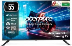 Acerpure Nitro 139 Cm (55 Inch) Qled Ultra Hd (4K) Smart Google Tv With 120 Hz Gtv 5.0 |Android 14 |Dolby Vision & Dolby Atmos|50W Sound|Tuner|Wi-Fi Direct|Allm |Vrr|Memc|Karaoke|Ai|Gaming |Wall Mount(Ap55Ug75Pnto5)
