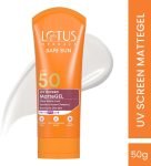 LOTUS HERBALS Sunscreen – SPF 50 PA+++ Safe Sun Uv Screen Matte Gel Sunscreen Spf 50 Pa+++(50 g)
