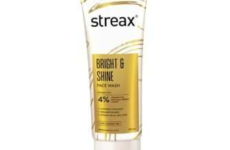 Streax Bright & Shine Face Wash For Glowing Skin,100 Ml | 4% Vitamin C & Glycolic Acid Serum Complex | Face Cleanser | Vitamin C Face Wash | For Man & Woman | Facewash For Daily Use | Sulphate & Paraben Free | Dry, Normal & Sensitive Skin