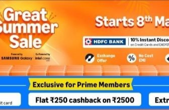 Upcoming | Amazon Great Summer Sale Starts On 8th May.Bank Offer | Flat 10% Instant Discount With HDFC Credit Card.