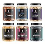Nature Purify Premium Dry fruits Combo 1.5 kg (Almond, Cashew, Apricots, Black Raisins, Amla, Mixed Nut & More.)