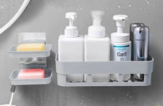 Satpurush Bathroom Accessories, Bathroom Rack, Bathroom Shelf Organizer, Wall Mounted Shelf, Bathroom Hardware and Accessories, Storage Racks (2 Soap Holder / 1 Bathroom Self)