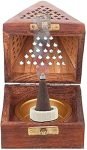 Giftswrap Wooden Handmde Incense/dhoop batti/agarbatti Holder/Stand Wooden Incense Holder