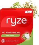 Ryze Nicotine Gum 2Mg (Fresh Fennel) | 9 Gums Smoking Cessations(Pack Of 3)