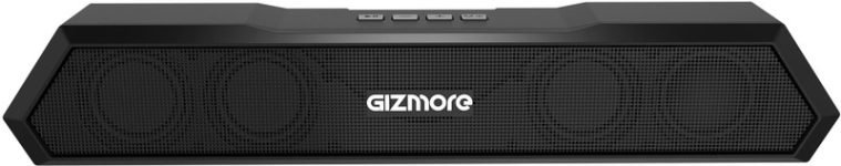 Gizmore Gizbar 1200 TWS Function & Matte Finish with Aqad Mode for Upto 6 Hours Playtime 12 W Bluetooth Speaker(Black, Stereo Channel)