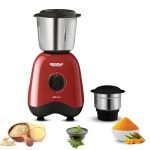 Maharaja Whiteline Neo 1..2..3 Mixer Grinder | 500 W Motor, 20,000 Rpm | Long Running Time, Cooler Operation | Durable Coupler, Vacuum Foothold | Stainless Steel Blades | 2 Versatile Jars