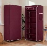 Hexzone 6 Layers Shoe Rack Grey Stand For Home, Bedroom, Living Room | Slippers Stand Rack Maroon