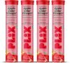 The Plant Fix Plix Apple Cider Vinegar 15 Effervescent Tablets Watermelon Flavour with Vitamin B12(4 x 15 No)