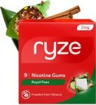 Ryze Nicotine Gum 2mg (Royal Paan) | 9 Gums Smoking Cessations(Pack of 3)